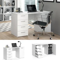 Schreibtisch Nico Weiß 137 x 60 cm Vicco