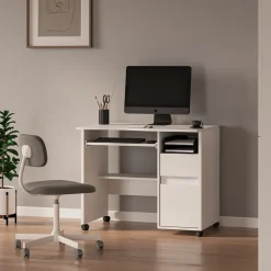 Schreibtisch Polo Weiß 91 x 59 cm Vicco