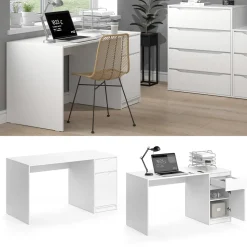 Schreibtisch Ruben Weiß 140 x 65 cm Vicco