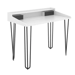 Schreibtisch Sannar Weiß 110 x 60 cm mit Schubladen Vicco