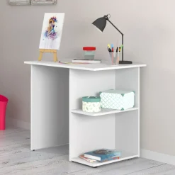 Schreibtisch Simple Weiß 82 x 60 cm Vicco