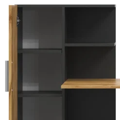 Schreibtisch Tomy Anthrazit/Goldkraft Eiche 150 x 59 cm Vicco