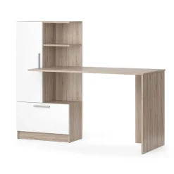 Schreibtisch Tomy Sonoma/Weiß 150 x 59.3 cm Vicco