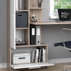 Schreibtisch Tomy Sonoma/Weiß 150 x 59.3 cm Vicco