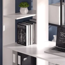 Schreibtisch Tower Weiß 122.2 x 55.2 cm mit 4 Fächern Vicco