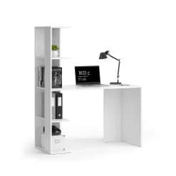 Schreibtisch Tower Weiß 122.2 x 55.2 cm mit 4 Fächern Vicco