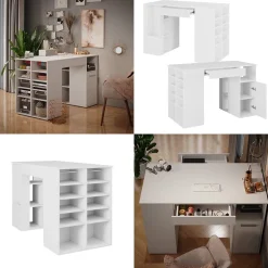 Schreibtisch Victoria Weiß 135 x 68 cm Vicco