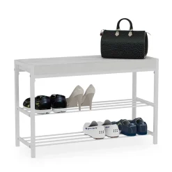 Schuhbank Borneo Weiß 80 x 52 cm Vicco