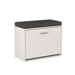 Schuhbank Georg Weiß 60 x 49.5 cm mit Auflage Vicco