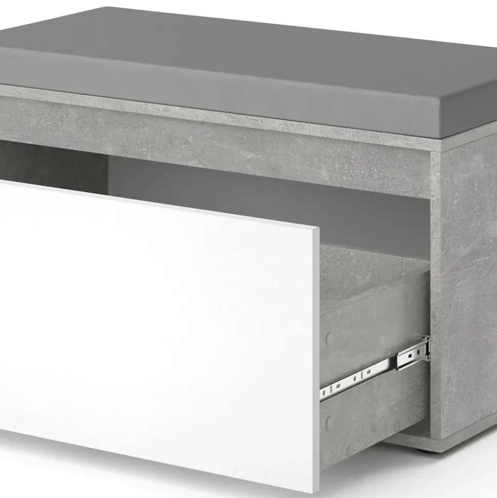 Schuhbank Iker Beton 80 x 45 cm Vicco