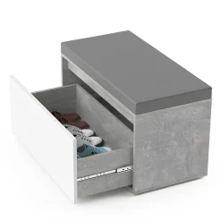 Schuhbank Iker Beton 80 x 45 cm Vicco