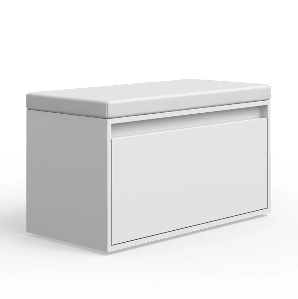 Schuhbank Iker Weiß 80 x 45 cm Vicco