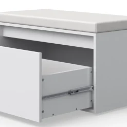 Schuhbank Iker Weiß 80 x 45 cm Vicco