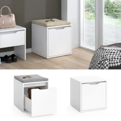 Schuhbank Ruben Weiß 40 x 40.6 cm Vicco