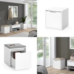 Schuhbank Ruben Weiß 40 x 40.6 cm Vicco