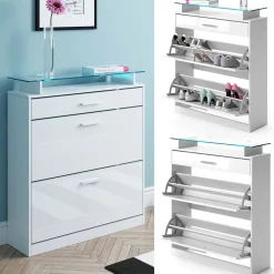 Schuhkipper Alex Weiß 89 x 104 cm Vicco