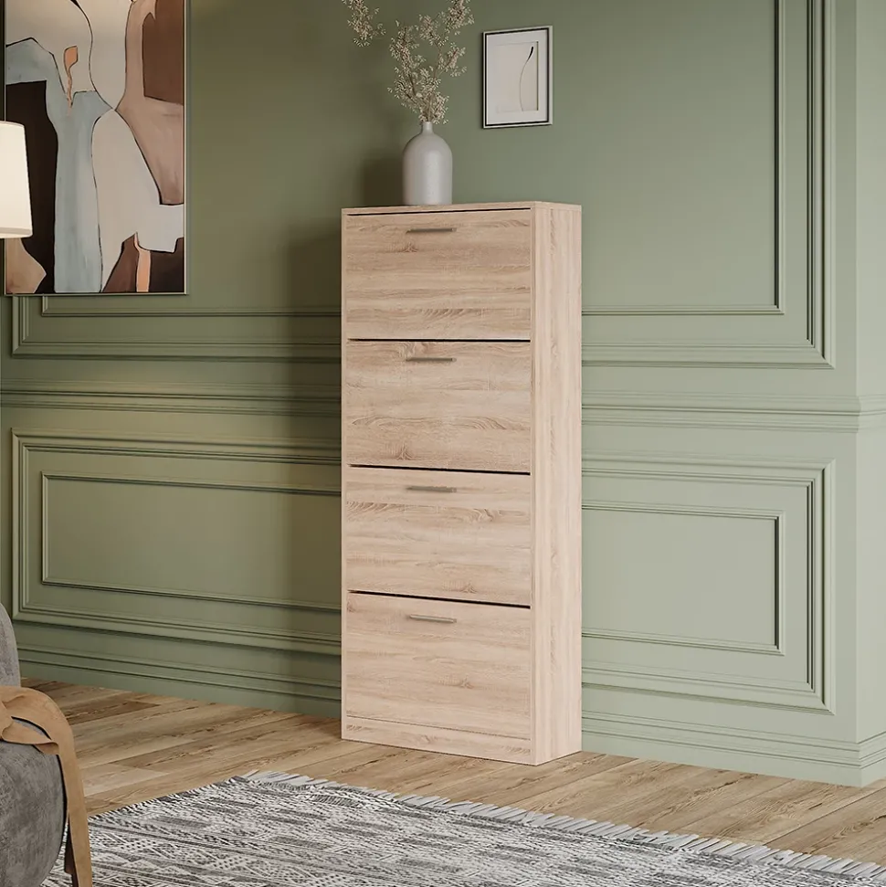 Schuhkipper Gizmo Sonoma 59 x 137 cm mit 4 Fächern Vicco