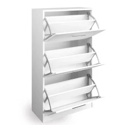 Schuhkipper Gizmo Weiß Hochglanz 59 x 105 cm Vicco