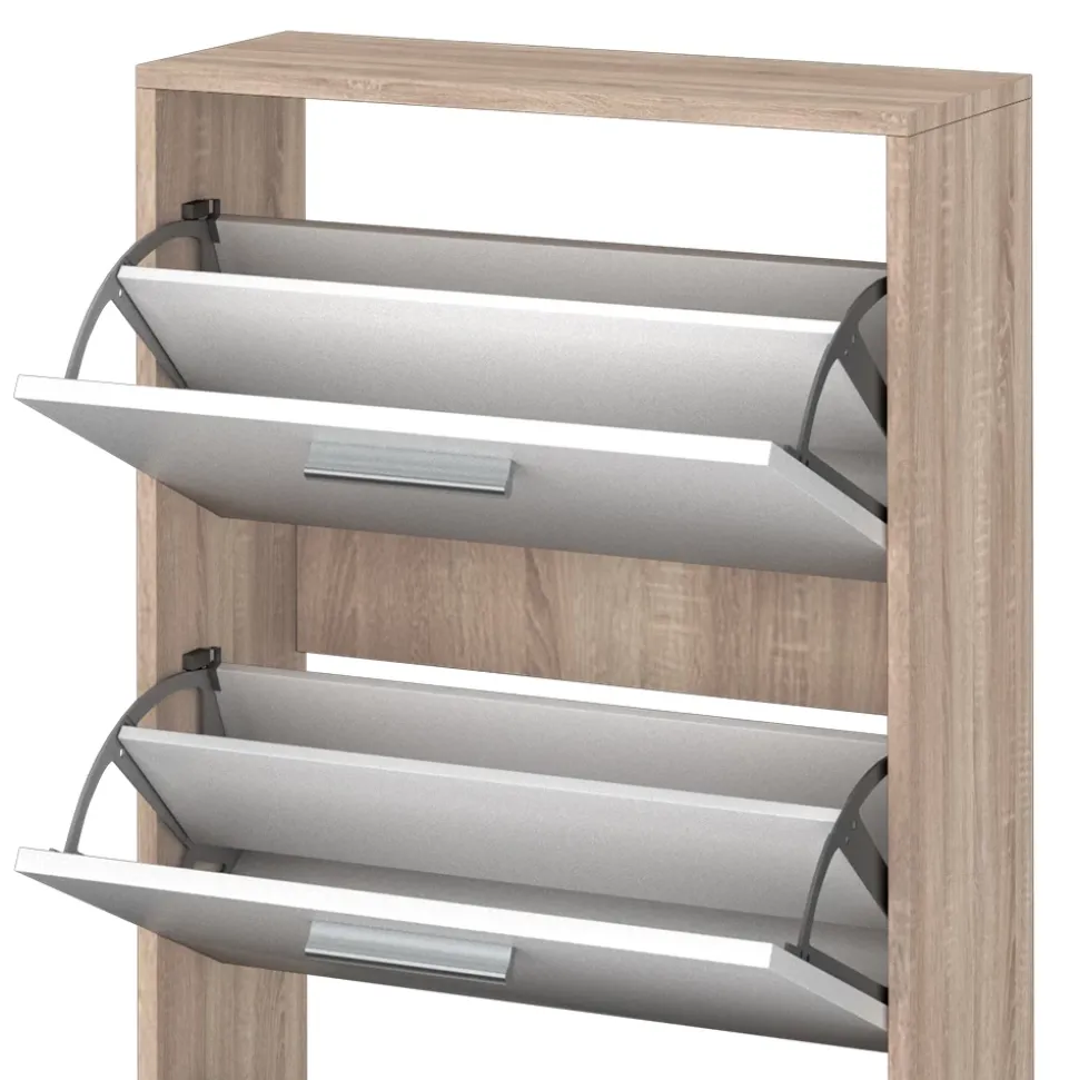 Schuhkipper Gizmo Weiß/Sonoma 59 x 105 cm Vicco