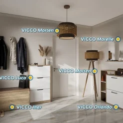 Schuhkipper Luca Sonoma 59 x 89.5 cm mit 2 Fächern Vicco