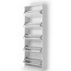 Schuhkipper Luca Weiß 22 x 169 cm 5 Fächer Vicco