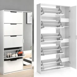 Schuhkipper Luca Weiß 22 x 169 cm Vicco