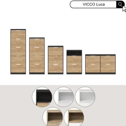 Schuhkipper Luca Weiß 116.6 x 72.5 cm mit 4 Fächern Vicco