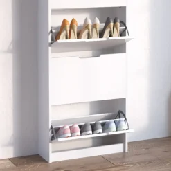 Schuhkipper Luca Weiß 59 x 169 cm 5 Fächer Vicco