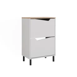 Schuhkipper Marelle Weiß/Artisan 60 x 91.6 cm mit 2 Fächern Vicco