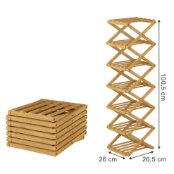 Schuhregal Ziggy Bambus 26 x 100.5 cm mit 7 Fächern Vicco