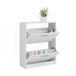 Schuhschrank Gizmo Weiß 59 x 72.5 cm 2 Fächern Vicco