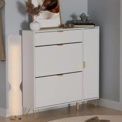 Schuhschrank Helge Weiß 108 x 107.5 cm Vicco