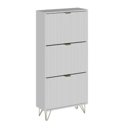 Schuhschrank Helge Weiß 60 x 128.5 cm 3 Fächer Vicco