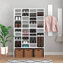 Schuhschrank Lysander Weiß 104 x 65.5 cm Vicco