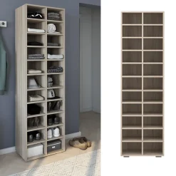 Schuhschrank Paris Sonoma 52.4 x 183.3 cm 22 Fächer Vicco