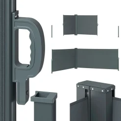 Seitenmarkise Anthrazit 300 x 160 cm OK-Living