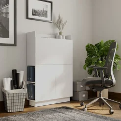 Sekretär Schreibtisch Alena Weiß 85 x 27 cm Vicco