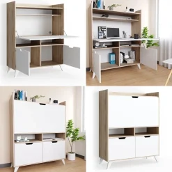 Sekretär Schreibtisch Berdi Sonoma 110 x 45 cm Vicco