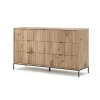 Sideboard Eliza Viking Oak 42 x 81 cm mit 7 Schubladen Vicco