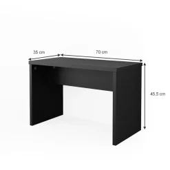 Sitzbank Schwarz 70 cm für Schminktisch Vicco