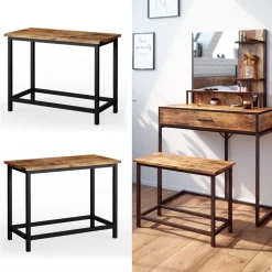 Sitzbank Fyrk Antikholz 60 cm für Schminktisch Vicco