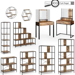 Sitzbank Fyrk Antikholz 60 cm für Schminktisch Vicco