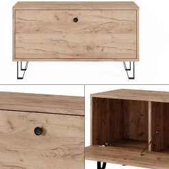 Sitzbank Siri Goldkraft Eiche 80 x 46 cm Vicco