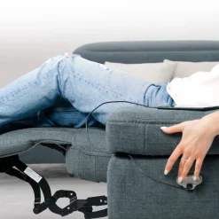 Sofa L Form James Grau 301 x 218 cm Linke Ecke Vitalispa