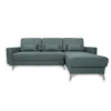 Sofa L Form York Blau 260 x 96 cm Vitalispa