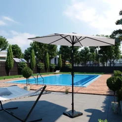 Sonnenschirmständer Schwarz 42 x 42 cm OK-Living