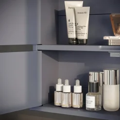 Spiegelschrank Bianco Grau 56 x 58 cm Vicco