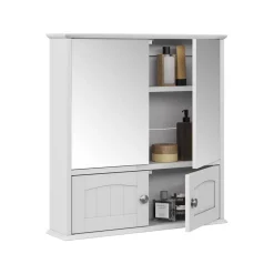Spiegelschrank Bianco Weiß 56 x 58 cm Vicco