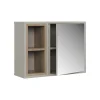 Spiegelschrank Elnor Greige mit 2 offenen Fächern & 1 Tür Vicco