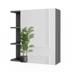 Spiegelschrank Fynn Anthrazit 62 x 64 cm Vicco